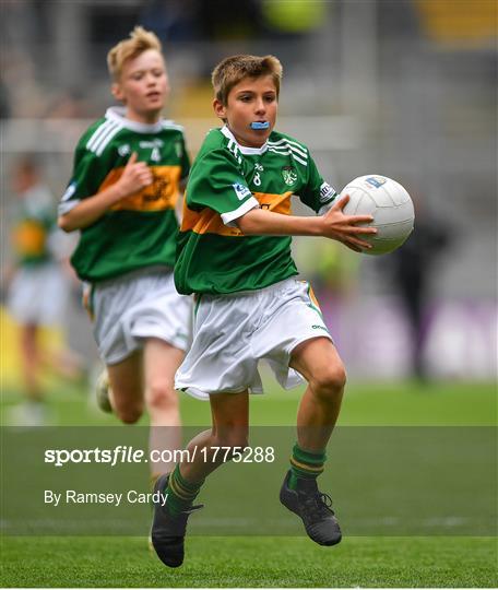INTO Cumann na mBunscol GAA Respect Exhibition Go Games at Kerry v Tyrone - GAA Football All-Ireland Senior Championship Semi-Final