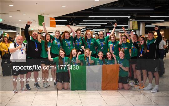 Basketball Ireland bronze medallist squad return from FIBA U20 Women’s European Championships