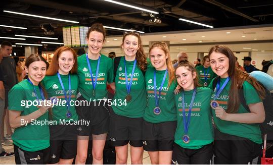 Basketball Ireland bronze medallist squad return from FIBA U20 Women’s European Championships