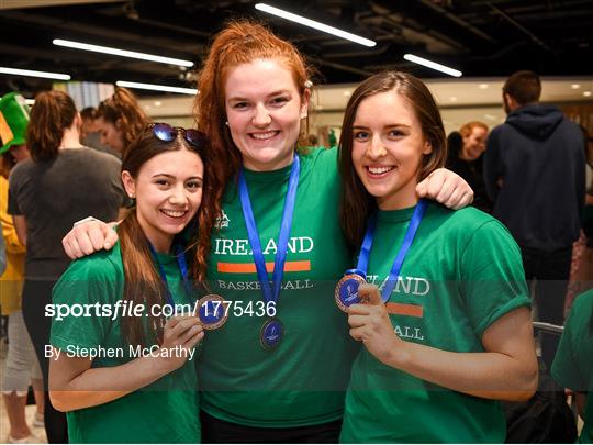 Basketball Ireland bronze medallist squad return from FIBA U20 Women’s European Championships