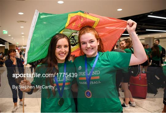 Basketball Ireland bronze medallist squad return from FIBA U20 Women’s European Championships