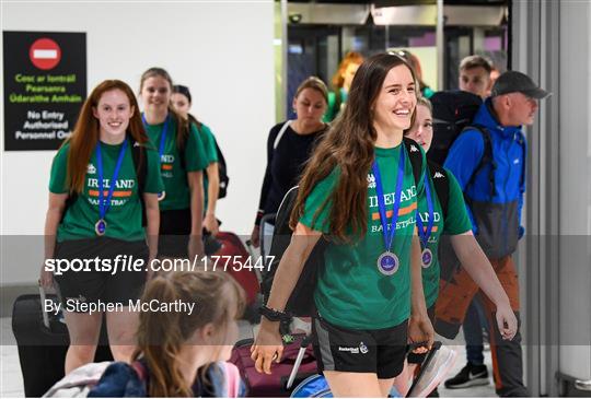 Basketball Ireland bronze medallist squad return from FIBA U20 Women’s European Championships