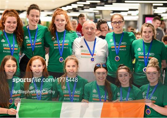 Basketball Ireland bronze medallist squad return from FIBA U20 Women’s European Championships