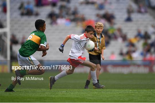 INTO Cumann na mBunscol GAA Respect Exhibition Go Games at Kerry v Tyrone - GAA Football All-Ireland Senior Championship Semi-Final