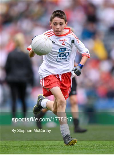 INTO Cumann na mBunscol GAA Respect Exhibition Go Games at Kerry v Tyrone - GAA Football All-Ireland Senior Championship Semi-Final INTO Cumann na mBunscol GAA Respect Exhibition Go Games at Kerry v Tyrone - GAA Football All-Ireland Senior Championship Semi-Final