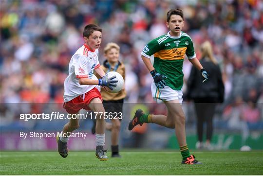 INTO Cumann na mBunscol GAA Respect Exhibition Go Games at Kerry v Tyrone - GAA Football All-Ireland Senior Championship Semi-Final INTO Cumann na mBunscol GAA Respect Exhibition Go Games at Kerry v Tyrone - GAA Football All-Ireland Senior Championship Semi-Final