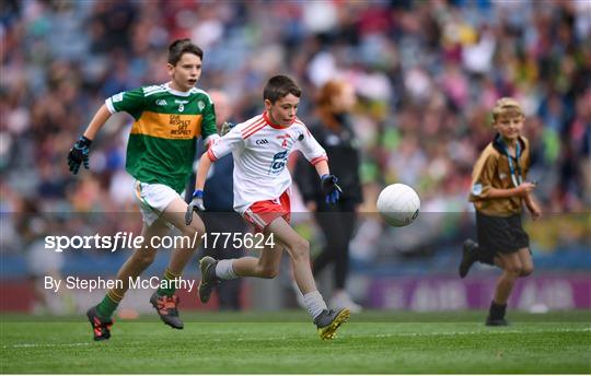 INTO Cumann na mBunscol GAA Respect Exhibition Go Games at Kerry v Tyrone - GAA Football All-Ireland Senior Championship Semi-Final