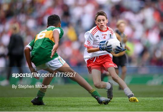 INTO Cumann na mBunscol GAA Respect Exhibition Go Games at Kerry v Tyrone - GAA Football All-Ireland Senior Championship Semi-Final INTO Cumann na mBunscol GAA Respect Exhibition Go Games at Kerry v Tyrone - GAA Football All-Ireland Senior Championship Semi-Final