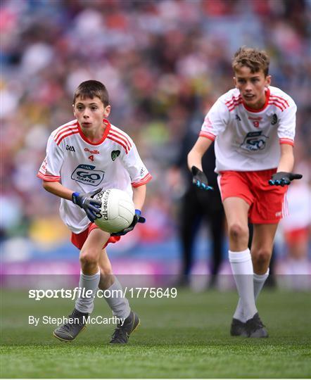 INTO Cumann na mBunscol GAA Respect Exhibition Go Games at Kerry v Tyrone - GAA Football All-Ireland Senior Championship Semi-Final INTO Cumann na mBunscol GAA Respect Exhibition Go Games at Kerry v Tyrone - GAA Football All-Ireland Senior Championship Semi-Final