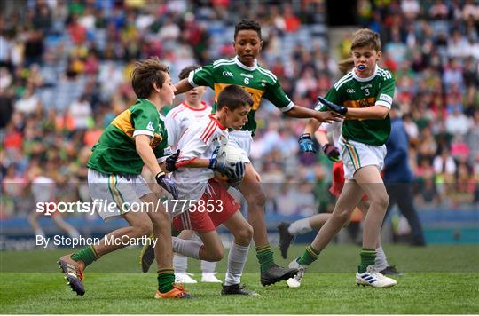 INTO Cumann na mBunscol GAA Respect Exhibition Go Games at Kerry v Tyrone - GAA Football All-Ireland Senior Championship Semi-Final INTO Cumann na mBunscol GAA Respect Exhibition Go Games at Kerry v Tyrone - GAA Football All-Ireland Senior Championship Semi-Final