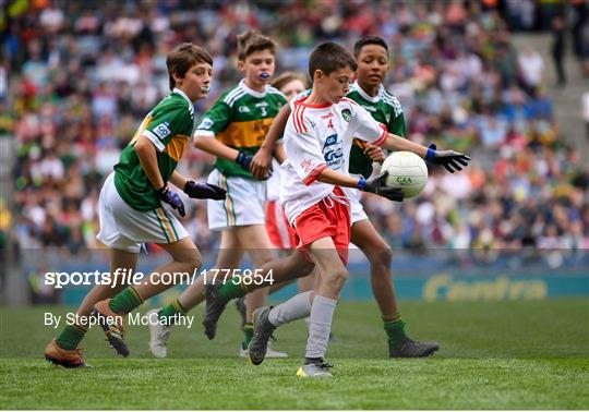 INTO Cumann na mBunscol GAA Respect Exhibition Go Games at Kerry v Tyrone - GAA Football All-Ireland Senior Championship Semi-Final INTO Cumann na mBunscol GAA Respect Exhibition Go Games at Kerry v Tyrone - GAA Football All-Ireland Senior Championship Semi-Final