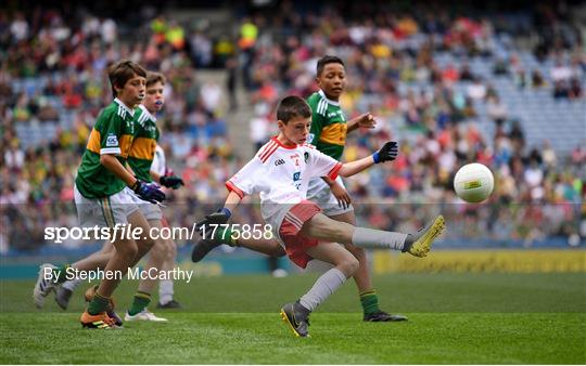 INTO Cumann na mBunscol GAA Respect Exhibition Go Games at Kerry v Tyrone - GAA Football All-Ireland Senior Championship Semi-Final INTO Cumann na mBunscol GAA Respect Exhibition Go Games at Kerry v Tyrone - GAA Football All-Ireland Senior Championship Semi-Final