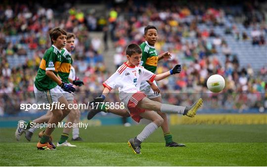 INTO Cumann na mBunscol GAA Respect Exhibition Go Games at Kerry v Tyrone - GAA Football All-Ireland Senior Championship Semi-Final