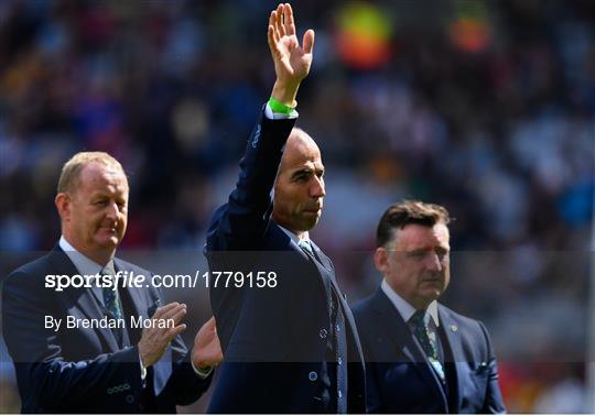 Offaly Jubilee Team of 1994 Honoured prior to Kilkenny v Tipperary - GAA Hurling All-Ireland Senior Championship Final Offaly Jubilee Team of 1994 Honoured prior to Kilkenny v Tipperary - GAA Hurling All-Ireland Senior Championship Final