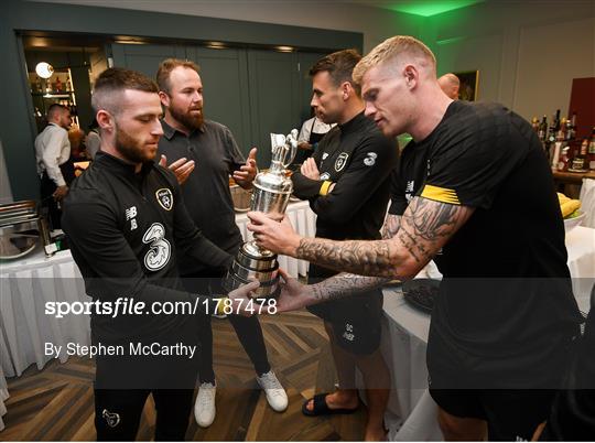 2019 Open Champion Shane Lowry visits Republic of Ireland Squad