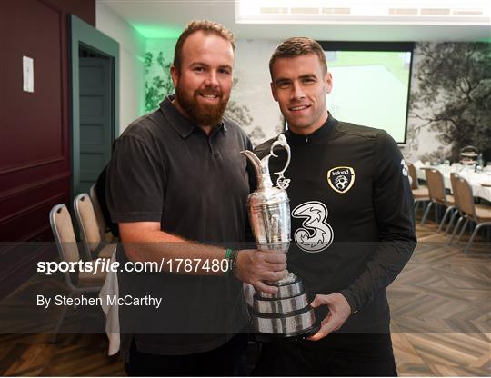 2019 Open Champion Shane Lowry visits Republic of Ireland Squad