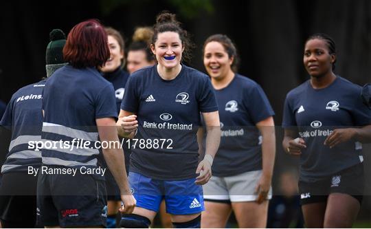 Leinster Rugby Women's Squad Training and Press Conference