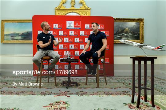 Emirates Rugby World Cup preview with Wayne Barnes and Tommy Bowe