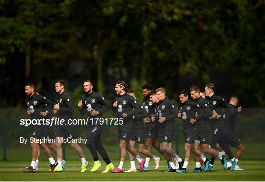 Republic of Ireland Squad Training and Press Conference