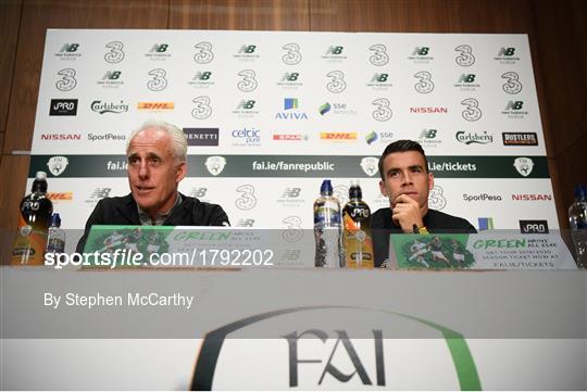 Republic of Ireland Press Conference & Training Session Republic of Ireland Press Conference & Training Session