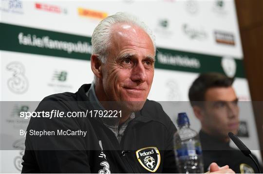 Republic of Ireland Press Conference & Training Session Republic of Ireland Press Conference & Training Session