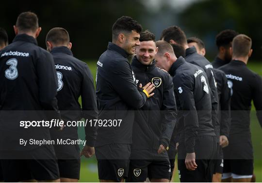 Republic of Ireland Squad Training and Pre-match Press Conference