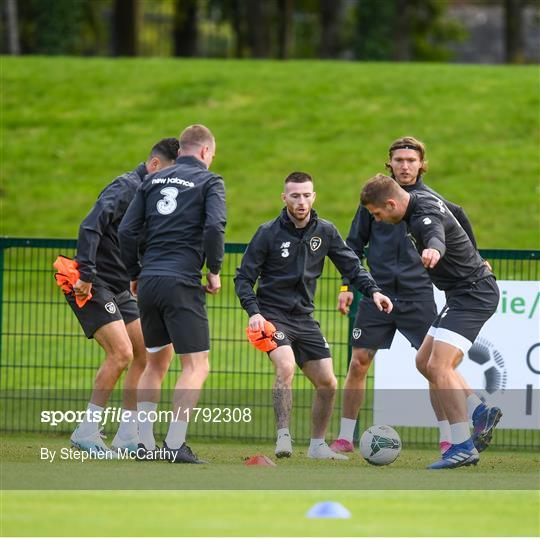 Republic of Ireland Squad Training and Pre-match Press Conference