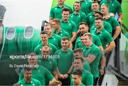 Ireland Rugby Team Departure for Japan