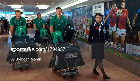 Ireland Rugby Squad Arrive in Japan ahead of Rugby World Cup 2019 Ireland Rugby Squad Arrive in Japan ahead of Rugby World Cup 2019
