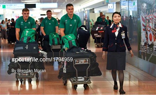 Ireland Rugby Squad Arrive in Japan ahead of Rugby World Cup 2019