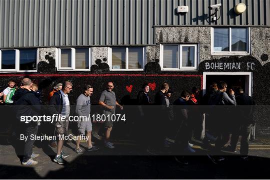 Bohemians supporters purchase tickets for their Extra.ie FAI Cup Semi-Final v Shamrock Rovers