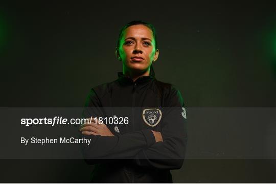 Republic of Ireland Women's Team Press Conference & Training Session Republic of Ireland Women's Team Press Conference & Training Session