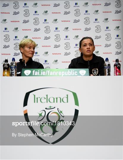 Republic of Ireland Women's Team Press Conference & Training Session
