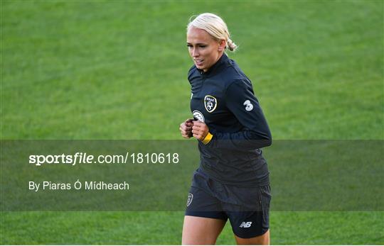 Republic of Ireland Women's Team Press Conference & Training Session Republic of Ireland Women's Team Press Conference & Training Session