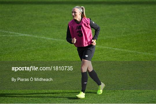 Republic of Ireland Women's Team Press Conference & Training Session Republic of Ireland Women's Team Press Conference & Training Session