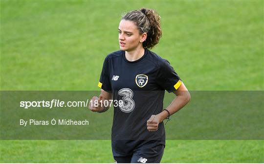 Republic of Ireland Women's Team Press Conference & Training Session Republic of Ireland Women's Team Press Conference & Training Session