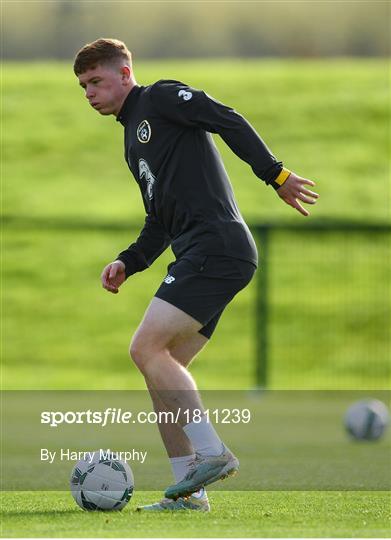 Republic of Ireland U21's Press Conference & Training Session Republic of Ireland U21's Press Conference & Training Session