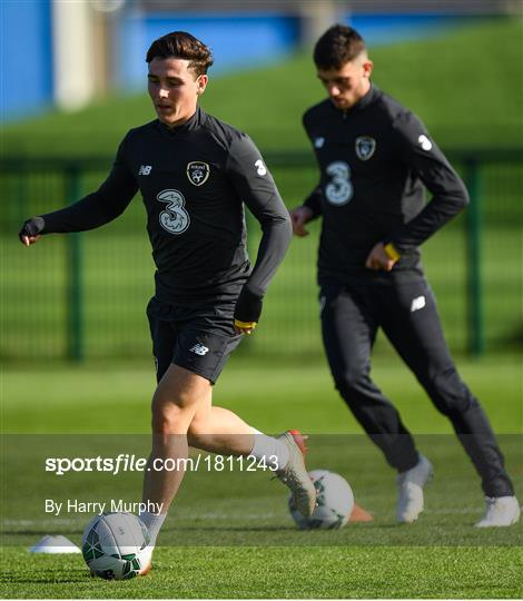 Republic of Ireland U21's Press Conference & Training Session Republic of Ireland U21's Press Conference & Training Session