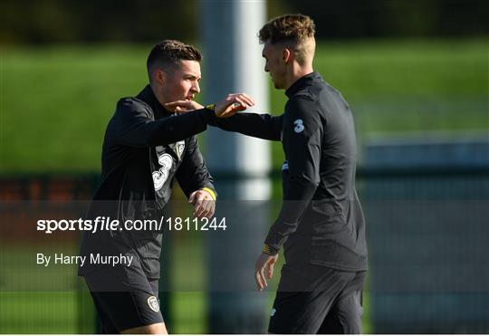 Republic of Ireland U21's Press Conference & Training Session