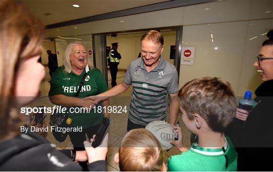 Ireland Rugby Team return from the Rugby World Cup