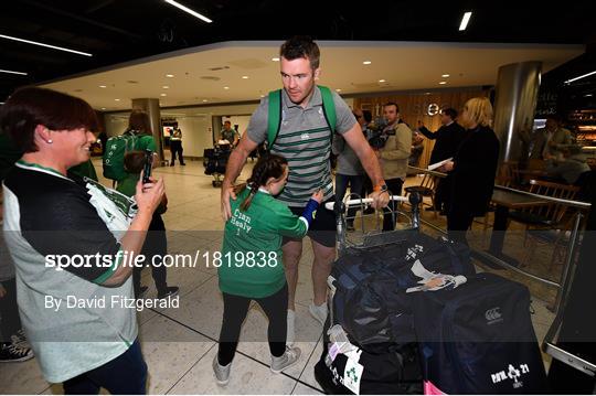Ireland Rugby Team return from the Rugby World Cup