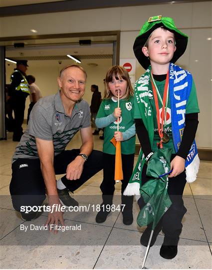 Ireland Rugby Team return from the Rugby World Cup