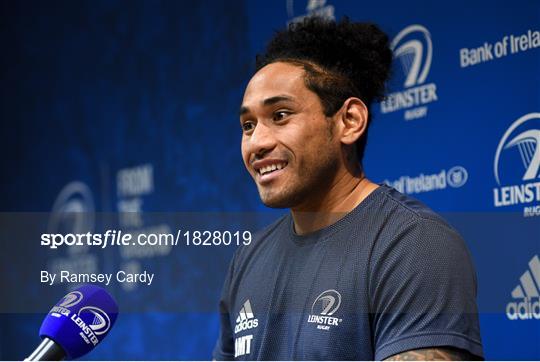 Leinster Rugby Squad Training and Press Conference