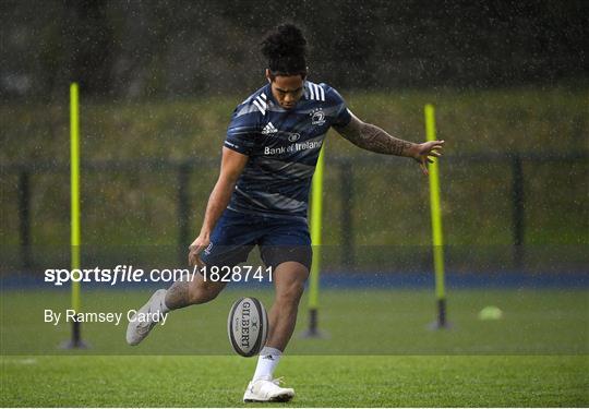 Leinster Rugby Squad Training and Press Conference