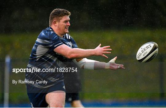 Leinster Rugby Squad Training and Press Conference