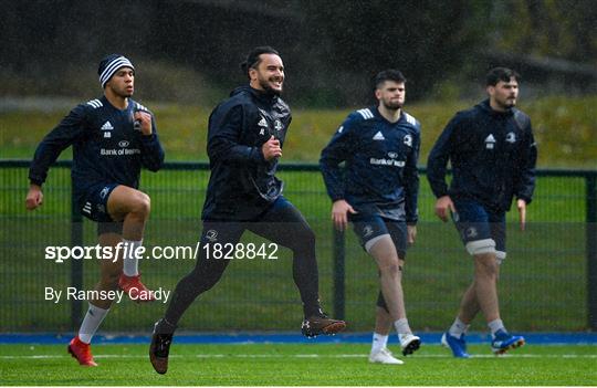 Leinster Rugby Squad Training and Press Conference