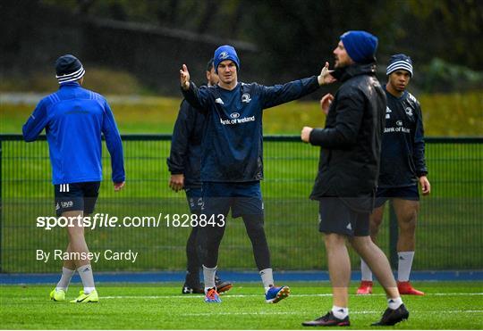 Leinster Rugby Squad Training and Press Conference