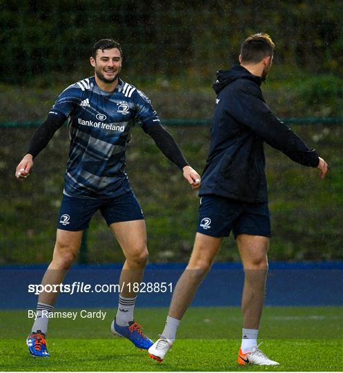 Leinster Rugby Squad Training and Press Conference