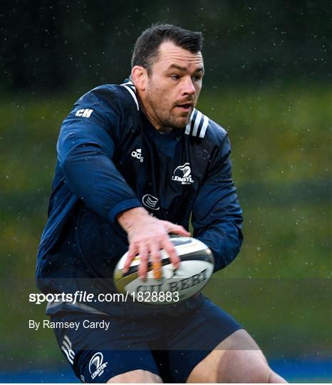 Leinster Rugby Squad Training and Press Conference