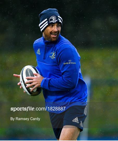 Leinster Rugby Squad Training and Press Conference